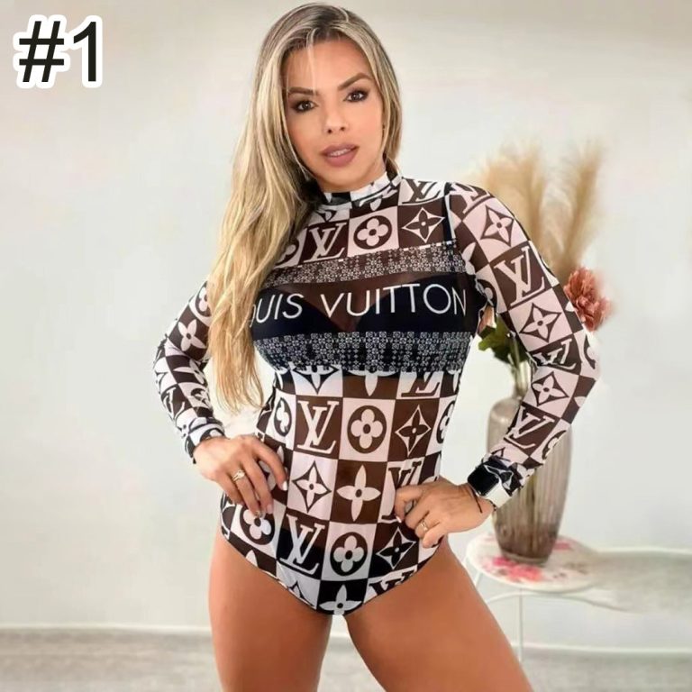 Printed Zipper One-piece Top (Y71339)Printed Zipper One-piece Top (Y71339)