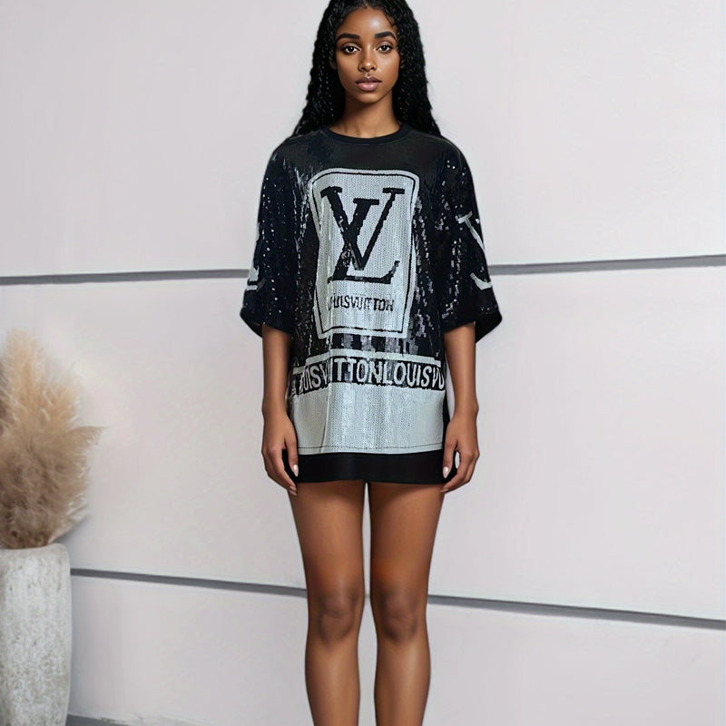 L&C-Sequined Loose Summer Dress(W0053)L&C-Sequined Loose Summer Dress(W0053)